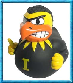 University of Iowa Mascot Rubber Duck